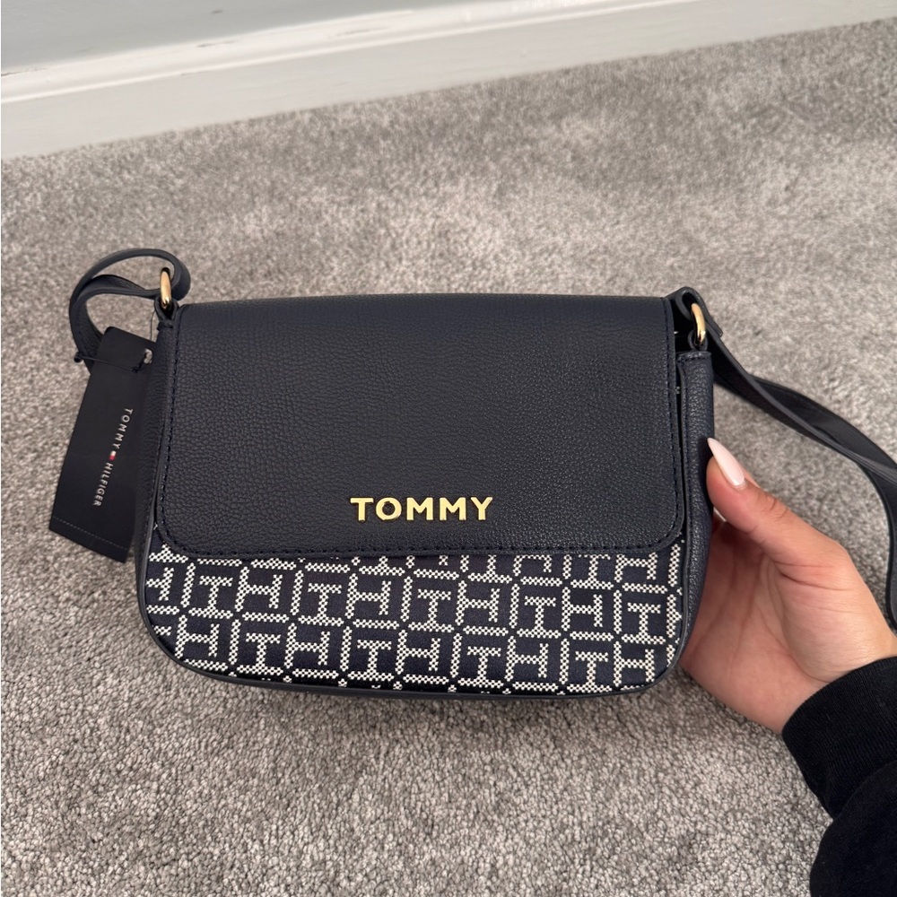 Tommy Hilfiger Black and Gray Women's Bag